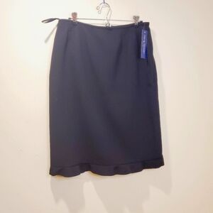 Rena Rowan black midi skirt size 12 new with tags